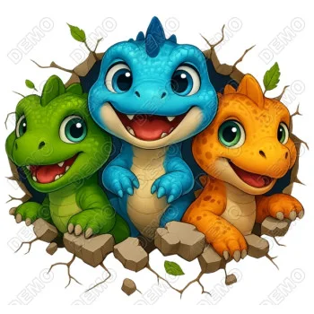Cute Dragons   DTF Iron on Transfer  - Ready to Press 