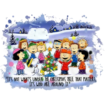 Peanuts, Snoopy, Charlie Brown Christmas DTF  Heat Iron on Transfer - Ready to Press