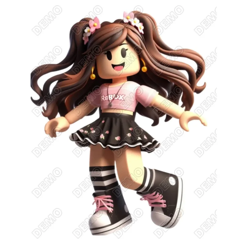 Roblox Girl DTF Iron on Transfer - Ready to Press