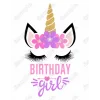 Unicorn Birthday Choose Family Member DTF Iron on Transfer
