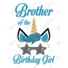 Unicorn Birthday Choose Family Member DTF Iron on Transfer