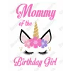 Unicorn Birthday Choose Family Member DTF Iron on Transfer