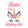 Unicorn Birthday Choose Family Member DTF Iron on Transfer