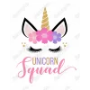 Unicorn Birthday Choose Family Member DTF Iron on Transfer