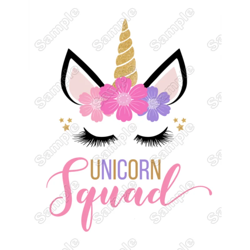 Unicorn Birthday Choose Family Member DTF Iron on Transfer