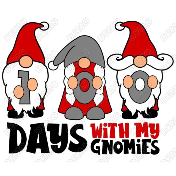 100 Days with my Gnomies DTF Iron on Transfer #6 100 Days with my Gnomies DTF Iron on Transfer #6