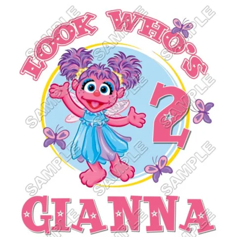 Abby Cadabby Birthday Personalized Custom DTF Iron on Transfer - Ready to Press #7 Abby Cadabby Birthday Personalized Custom DTF Iron on Transfer - Ready to Press #7