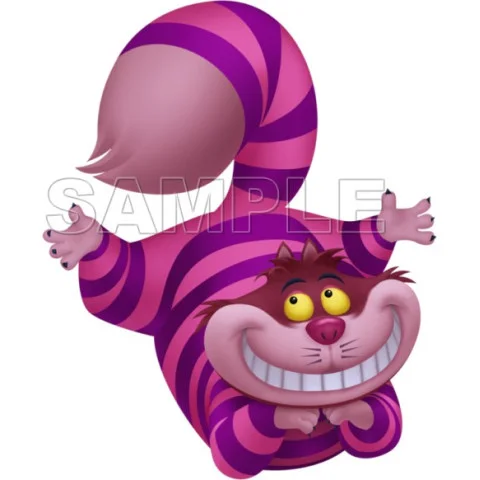 Alice in Wonderland Cheshire Cat  DTF Iron on Transfer  - Ready to Press  #3