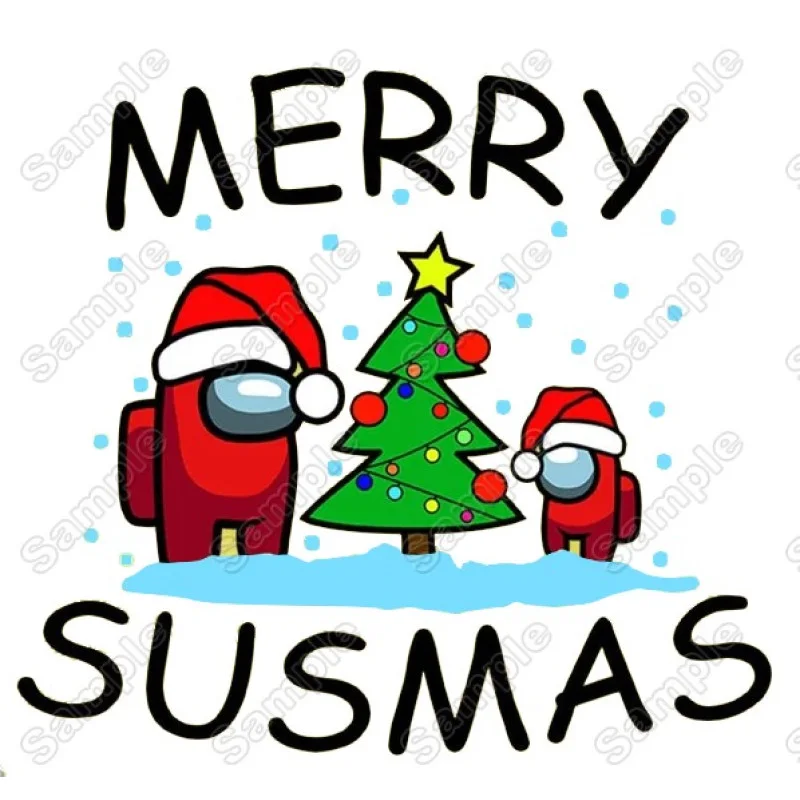Among US Christmas SUSMAS DTF Heat Iron on Transfer - Ready to Press Among US Christmas SUSMAS DTF Heat Iron on Transfer - Ready to Press