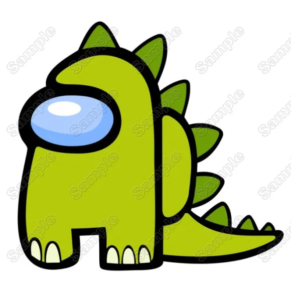 Among US Dinosaur  DTF Heat  Iron on Transfer - Ready to Press