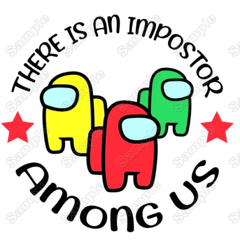 Among Us Impostor Game DTF Iron on Transfer - Ready to Press #8 Among Us Impostor Game DTF Iron on Transfer - Ready to Press #8
