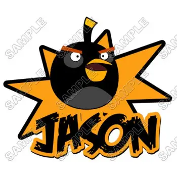 Angry Birds Birthday  Personalized  Custom  DTF Iron on Transfer - Ready to Press #14