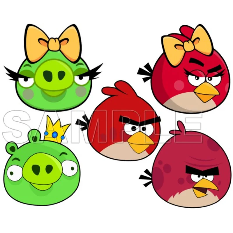 Angry Birds DTF Iron on Transfer - Ready to Press #1 Angry Birds DTF Iron on Transfer - Ready to Press #1