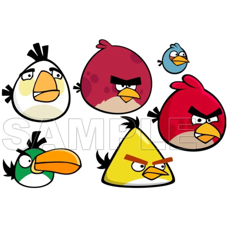Angry Birds DTF Iron on Transfer - Ready to Press #2 Angry Birds DTF Iron on Transfer - Ready to Press #2