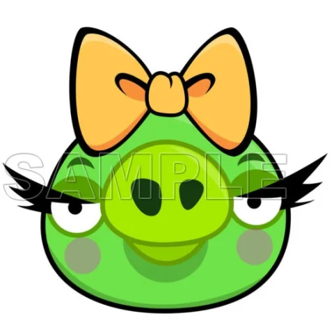 Angry Birds  Pig DTF Iron on Transfer  - Ready to Press  #11