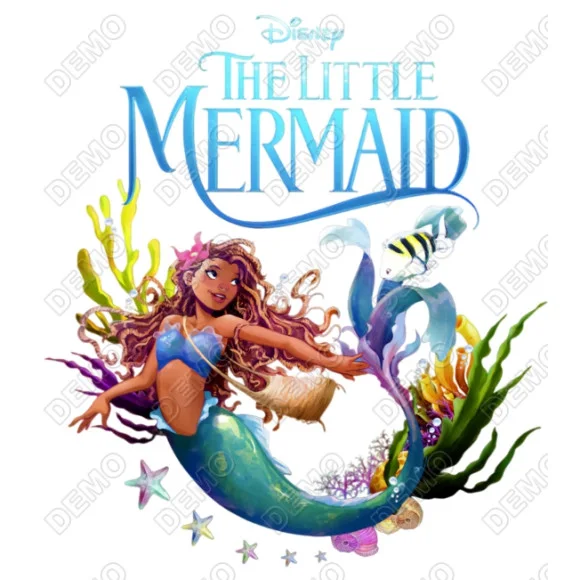 Ariel  The Little Mermaid   DTF Iron on Transfer