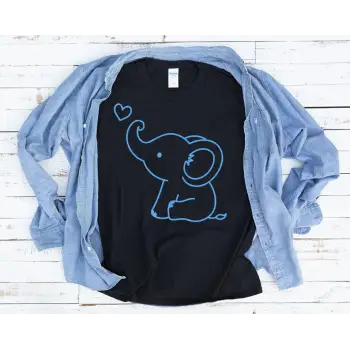 Baby Elephant  Iron On Transfer Vinyl HTV