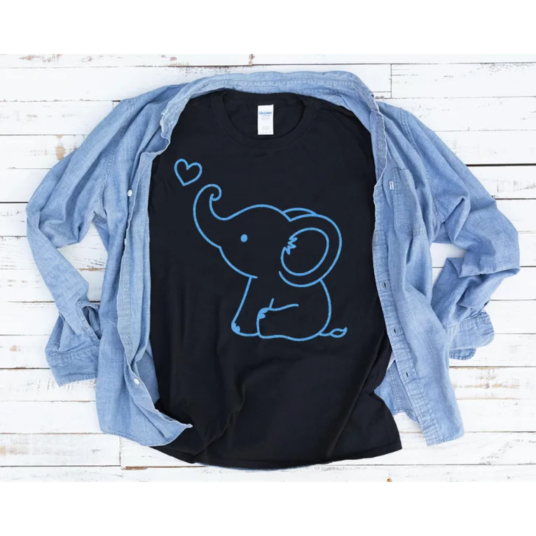 Baby Elephant Iron On Transfer Vinyl HTV Baby Elephant Iron On Transfer Vinyl HTV