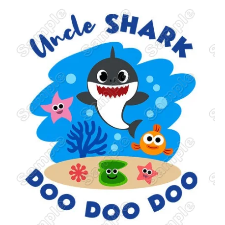 Baby Shark Family  Member  Custom  DTF Iron on Transfer