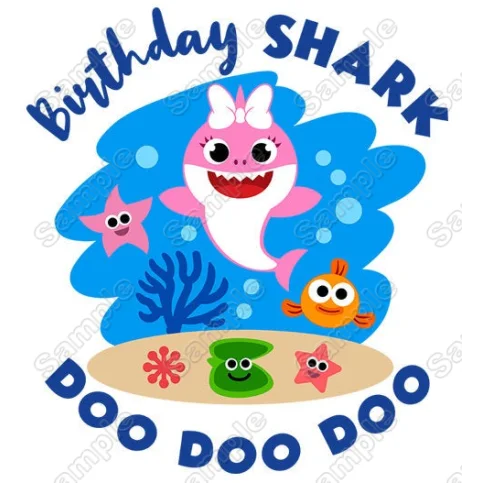 Baby Shark Family  Member  Custom  DTF Iron on Transfer