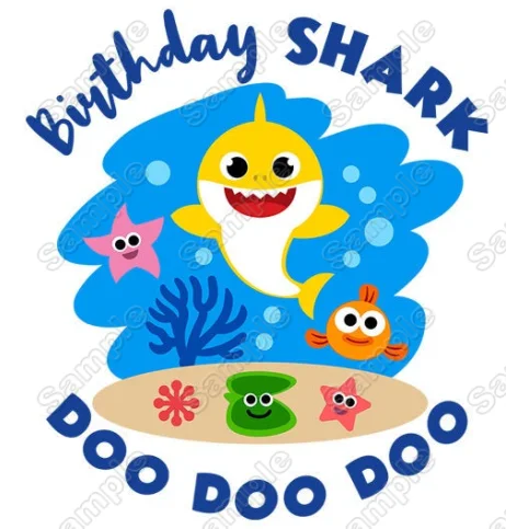 Baby Shark Family  Member  Custom  DTF Iron on Transfer