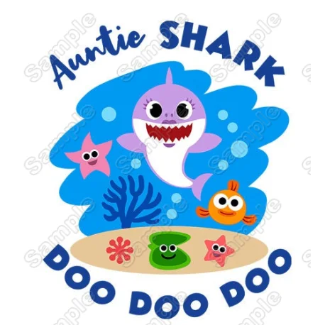 Baby Shark Family  Member  Custom  DTF Iron on Transfer