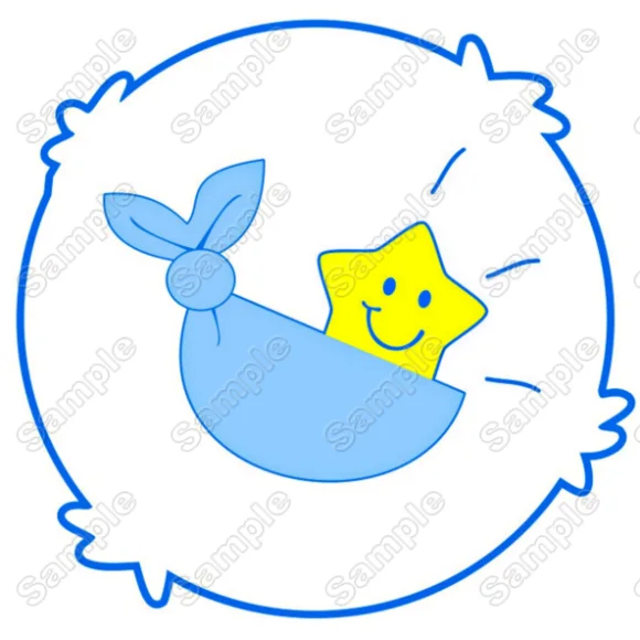 Baby Tugs Care Bear Symbol DTF Iron on Transfer - Ready to Press Baby Tugs Care Bear Symbol DTF Iron on Transfer - Ready to Press