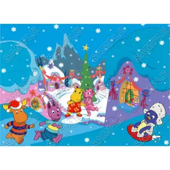 Backyardigans  Christmas  DTF Iron on Transfer  - Ready to Press #54