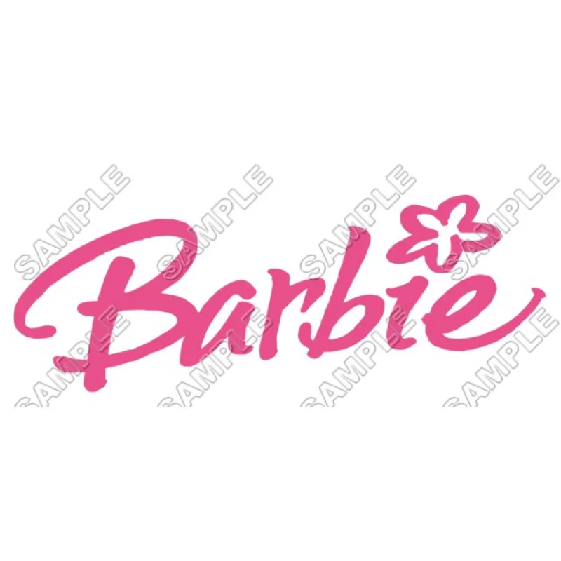 Barbie Logo DTF Iron on Transfer - Ready to Press #3 Barbie Logo DTF Iron on Transfer - Ready to Press #3
