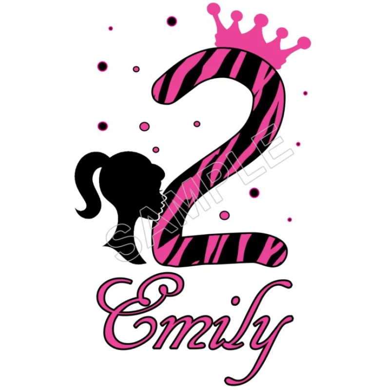 Barbie Zebra Birthday Personalized Custom DTF Iron on Transfer - Ready to Press #1 Barbie Zebra Birthday Personalized Custom DTF Iron on Transfer - Ready to Press #1