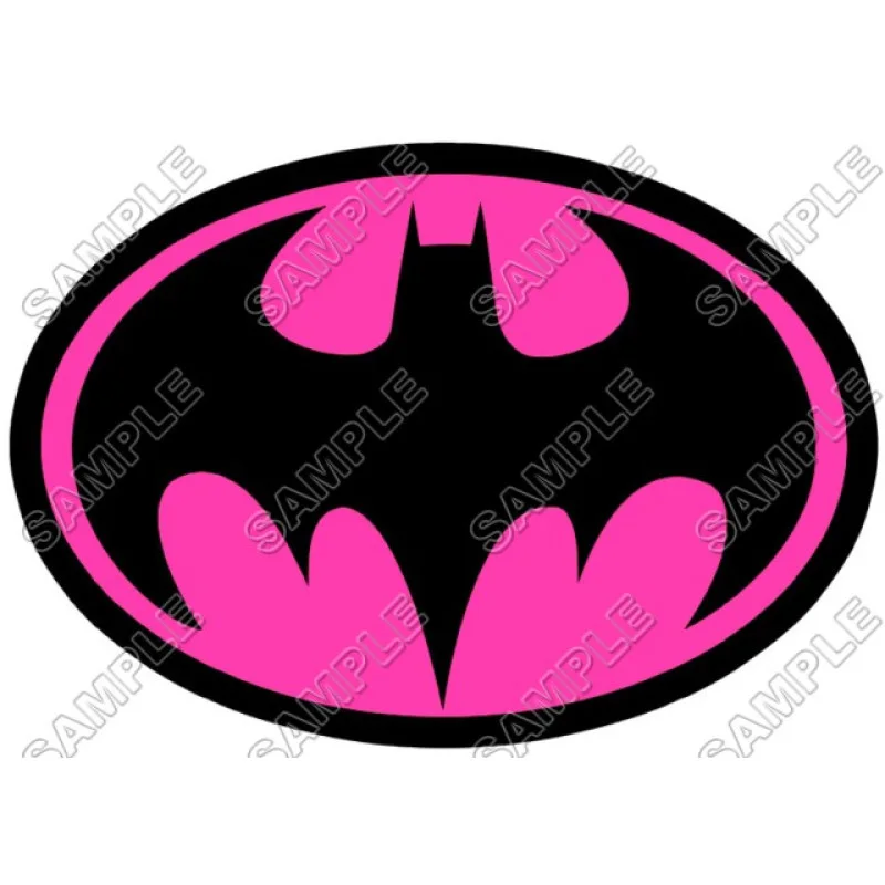 Batman Logo Pink  DTF Iron on Transfer  - Ready to Press  #14