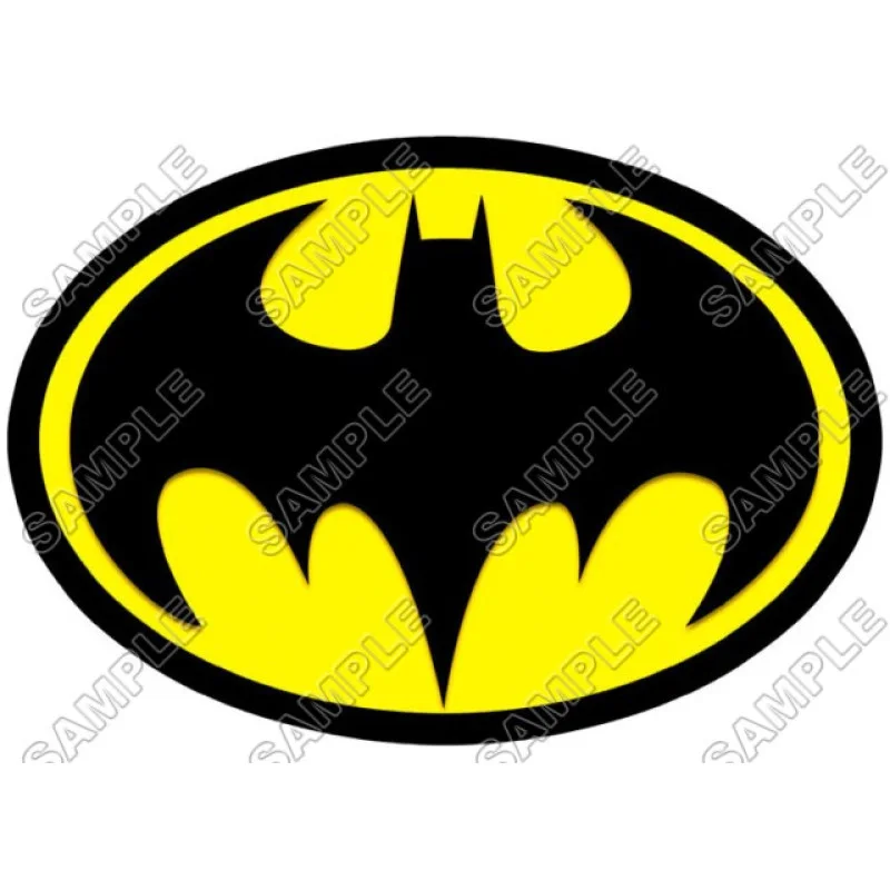 Batman Logo Yellow DTF Iron on Transfer - Ready to Press #12 Batman Logo Yellow DTF Iron on Transfer - Ready to Press #12