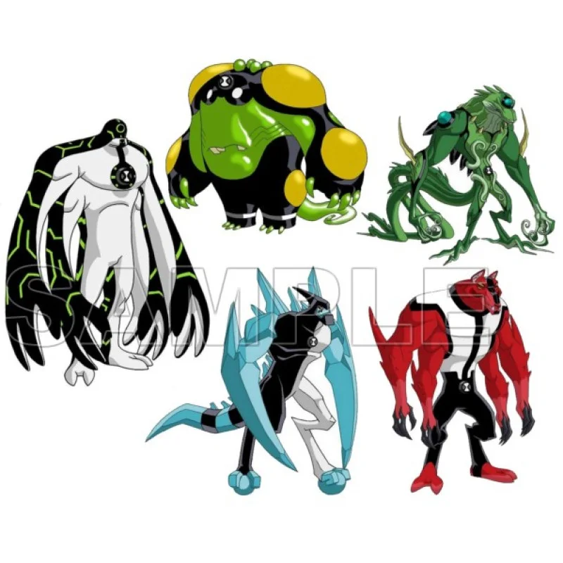 Ben 10 Aliens DTF Iron on Transfer - Ready to Press #1 Ben 10 Aliens DTF Iron on Transfer - Ready to Press #1
