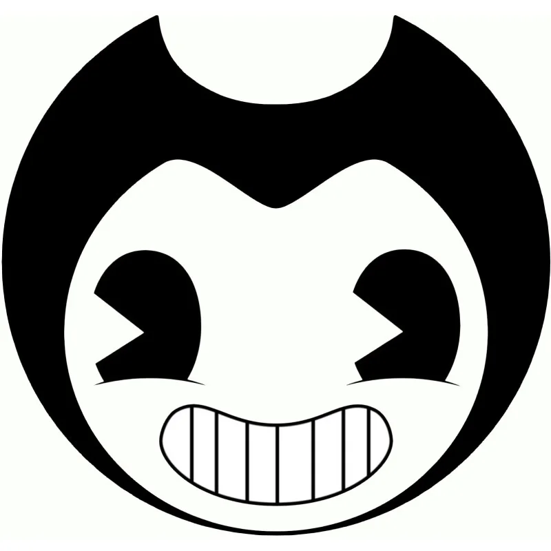 Bendy and the Ink Machine Head Iron On Transfer Vinyl HTV Bendy and the Ink Machine Head Iron On Transfer Vinyl HTV