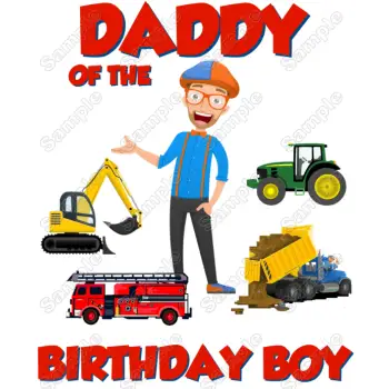 Blippi Family Member  Birthday Custom  DTF Iron on Transfer - Ready to Press