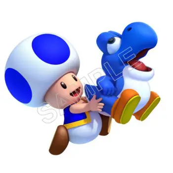 Blue toad Yoshi  DTF Iron on Transfer  - Ready to Press  #24