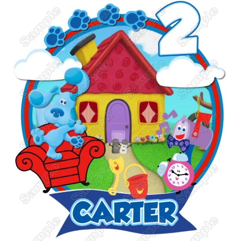 Blues Clues Birthday Custom DTF Iron on Transfer Blues Clues Birthday Custom DTF Iron on Transfer