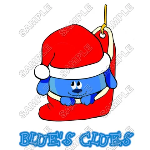 Blues Clues Christmas DTF Iron on Transfer - Ready to Press #61 Blues Clues Christmas DTF Iron on Transfer - Ready to Press #61