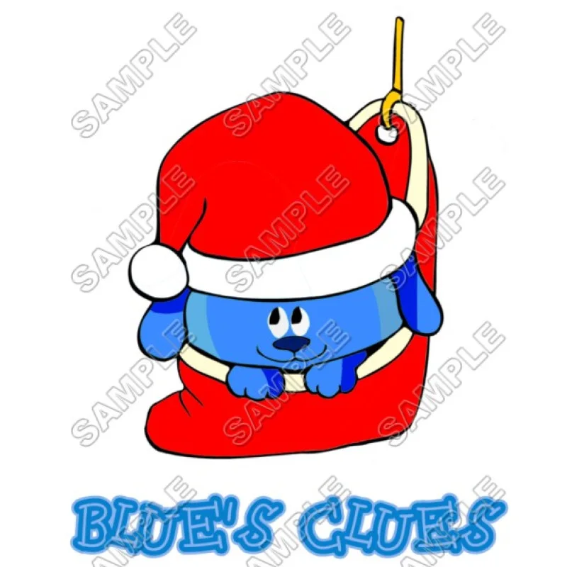 Blues Clues Christmas DTF Iron on Transfer - Ready to Press #61 Blues Clues Christmas DTF Iron on Transfer - Ready to Press #61