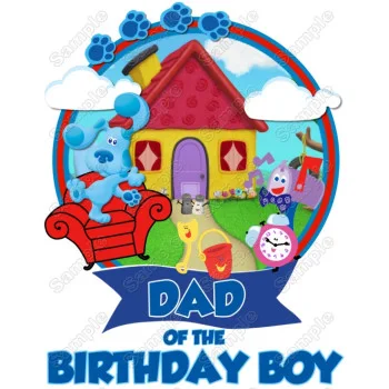 Blues Clues Family Member Birthday  Custom  DTF Iron on Transfer