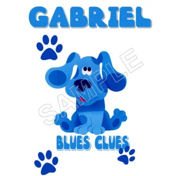 Blues Clues Personalized  Custom  DTF Iron on Transfer - Ready to Press #52