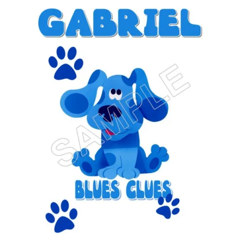 Blues Clues Personalized  Custom  DTF Iron on Transfer - Ready to Press #52
