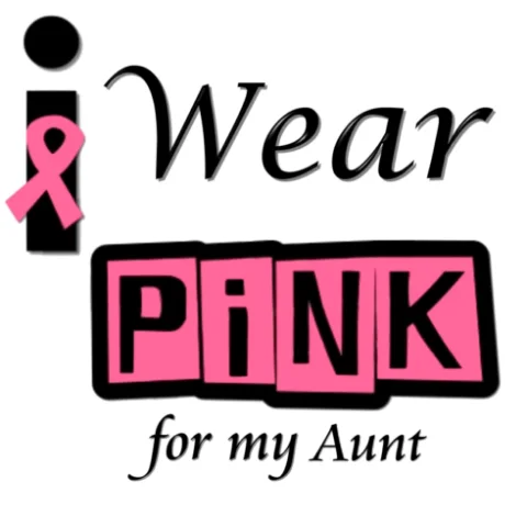 Breast Cancer Awareness ~I Wear Pink for my Aunt~ DTF Iron on Transfer - Ready to Press #11 Breast Cancer Awareness ~I Wear Pink for my Aunt~ DTF Iron on Transfer - Ready to Press #11