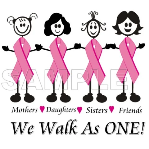 Breast Cancer Awareness ~ We Walk as One ~ DTF Iron on Transfer - Ready to Press #18 Breast Cancer Awareness ~ We Walk as One ~ DTF Iron on Transfer - Ready to Press #18
