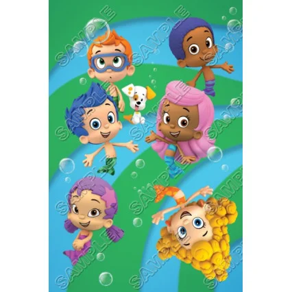 Bubble Guppies DTF Iron on Transfer - Ready to Press #1 Bubble Guppies DTF Iron on Transfer - Ready to Press #1