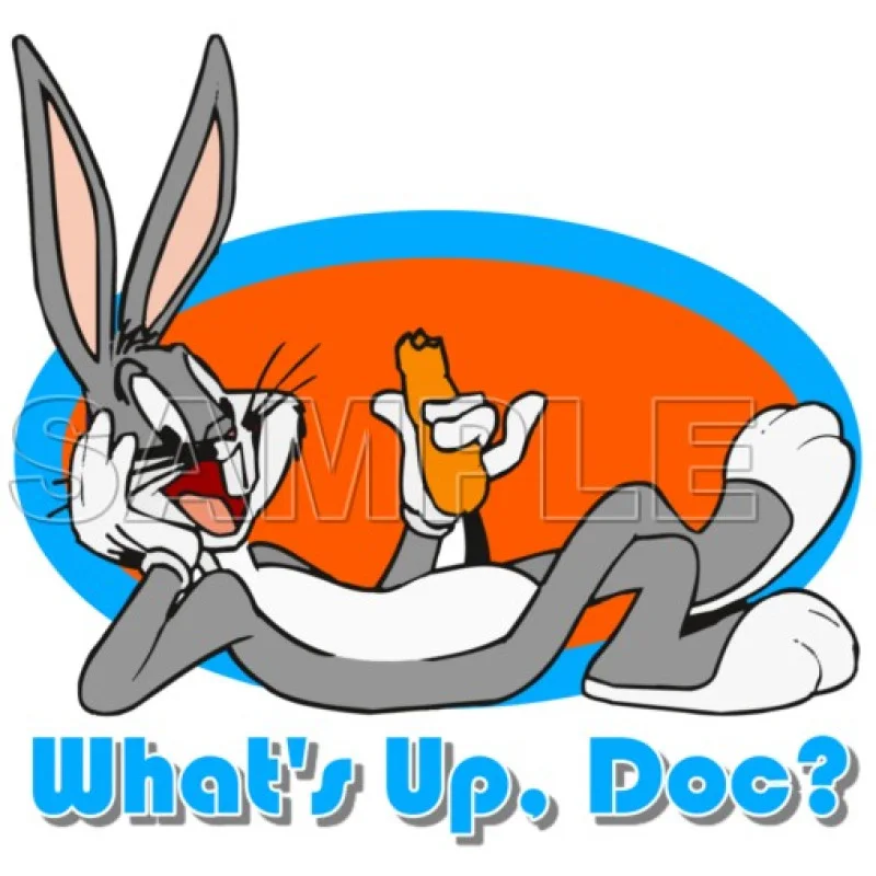 Bugs Bunny DTF Iron on Transfer - Ready to Press #1 Bugs Bunny DTF Iron on Transfer - Ready to Press #1