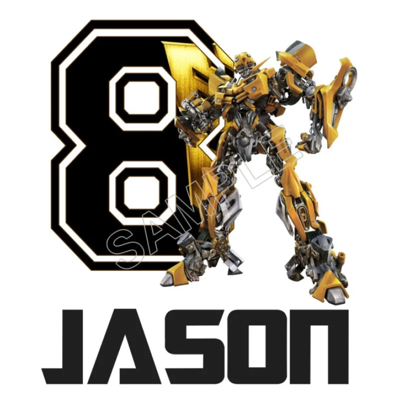 Bumblebee (Transformers) Birthday Personalized Custom DTF Iron on Transfer - Ready to Press #1 Bumblebee (Transformers) Birthday Personalized Custom DTF Iron on Transfer - Ready to Press #1