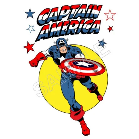 Captain America DTF Iron on Transfer - Ready to Press #66