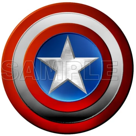 Captain America Logo DTF Iron on Transfer - Ready to Press #2