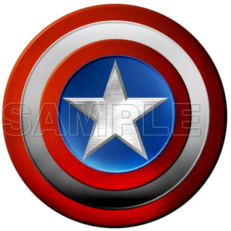 Captain America Logo DTF Iron on Transfer - Ready to Press #2 Captain America Logo DTF Iron on Transfer - Ready to Press #2